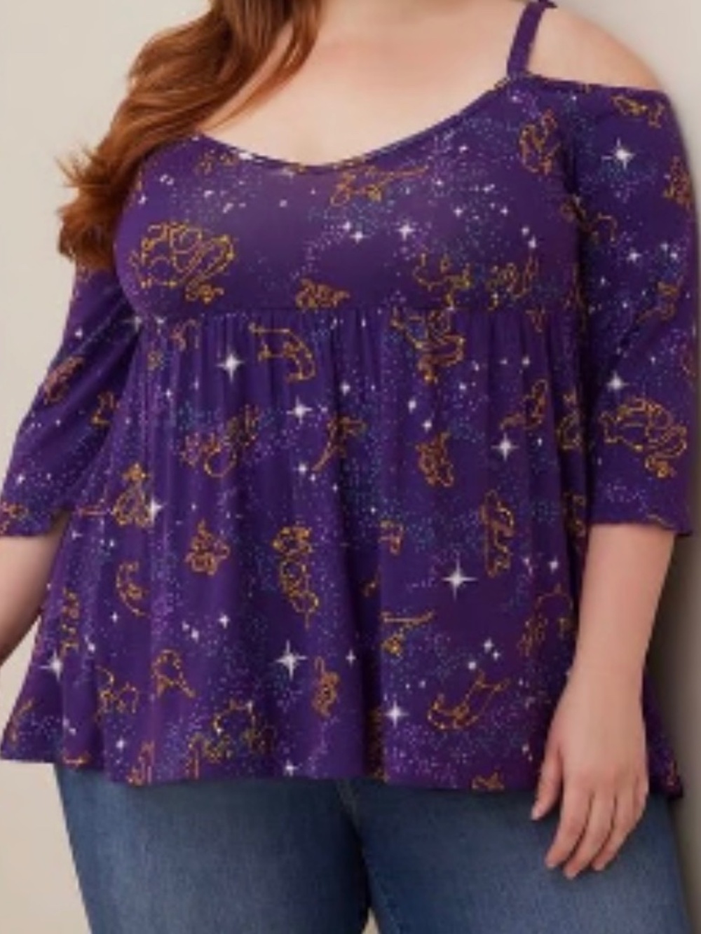 Disney Aladdin Cold Shoulder Top